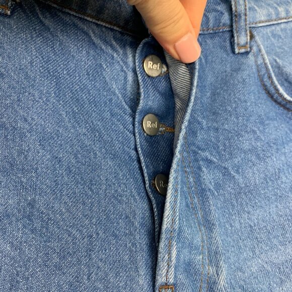 Reformation Jeans Dixie High Rise Shorts - Button Fly - Size 28 - Picture 3 of 7